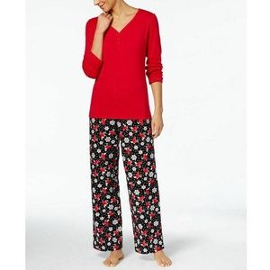 Charter Club Mix It Up Holiday Bird Pajama Set